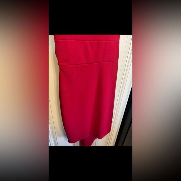 BOOHOO BELTED RED MINI  DRESS SZ 4 - Picture 5 of 9